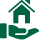 Icon of a hand holding a house