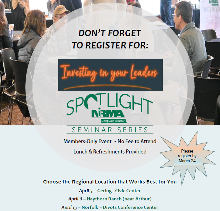Investing in Your Leaders Seminar – Registration Information